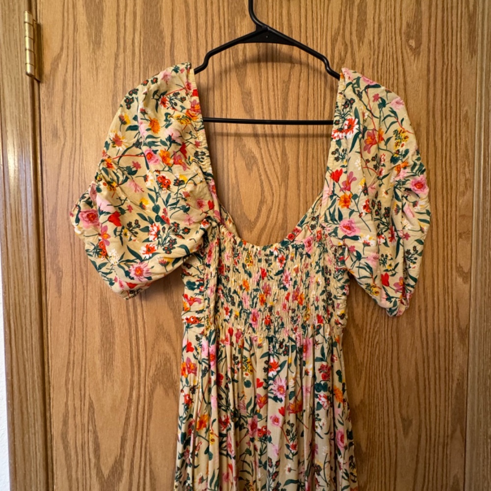 Balielf Lilit Cream Ruffled Tiered Midi Sundress - Picture 7 of 9